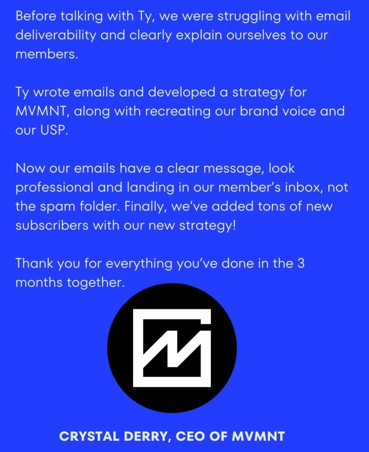 MVMNT Crystal Derry Testimonal